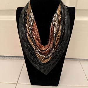 Vintage rare Whiting Davis bib necklace