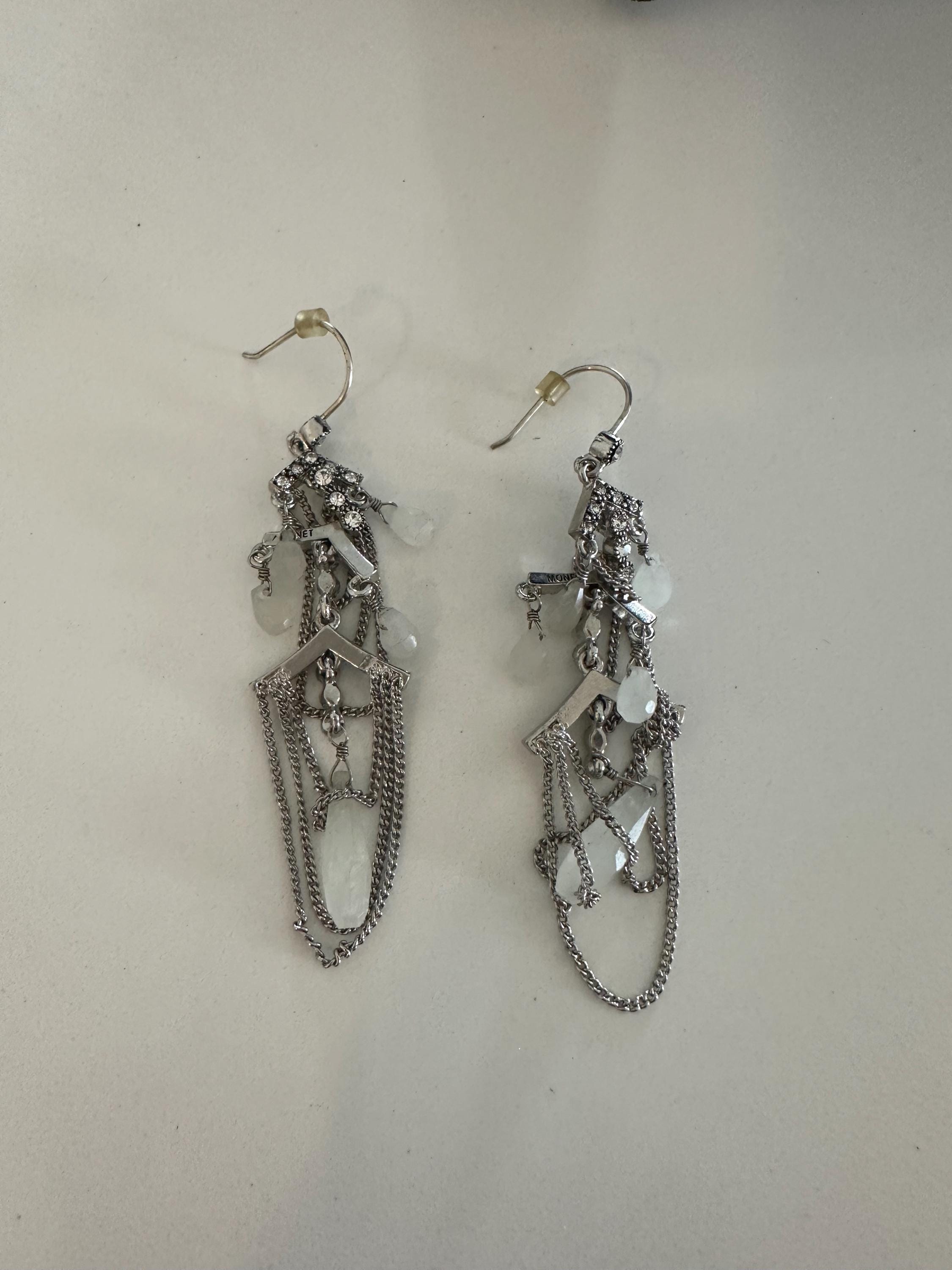 Vintage Monet Chandelier Earrings - Etsy