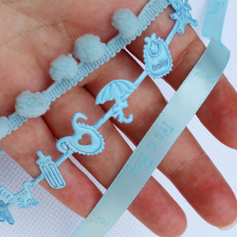 Baby Ribbon Collection. Its a Boy Ribbon. Baby Shower Ribbon. Etsy