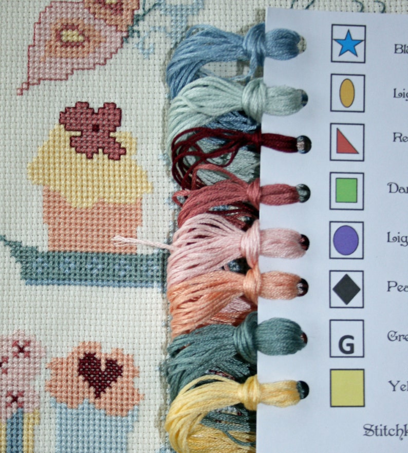 Butterfly Tea Room Cross Stitch Sampler Kit