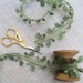 Oak Leaf Ribbon. Wedding Ribbon. Sheer Center Leaf Ribbon. Botanical Ribbon - woodland craft. 