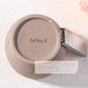 Custom Pottery Stamp | Metal Maker Mark & Signature Stamp for Ceramic Artists | Professional Pottery Tool
