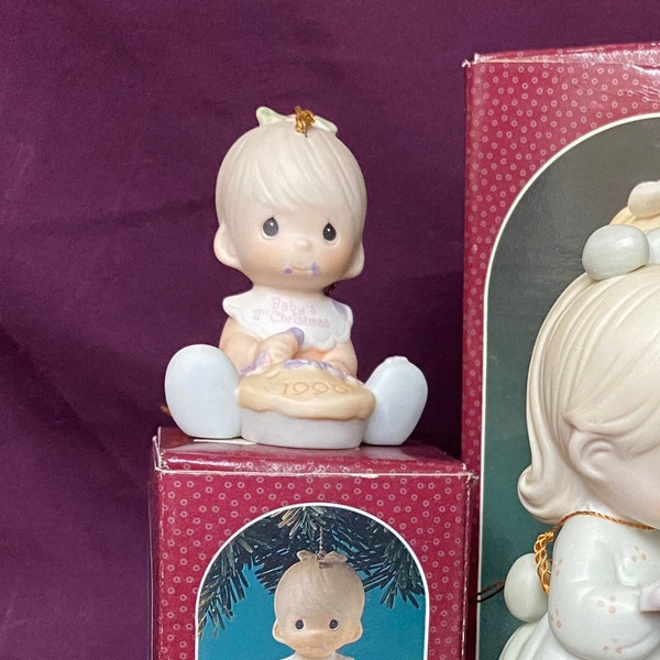 Precious Moments Ornaments Babys First Christmas Etsy