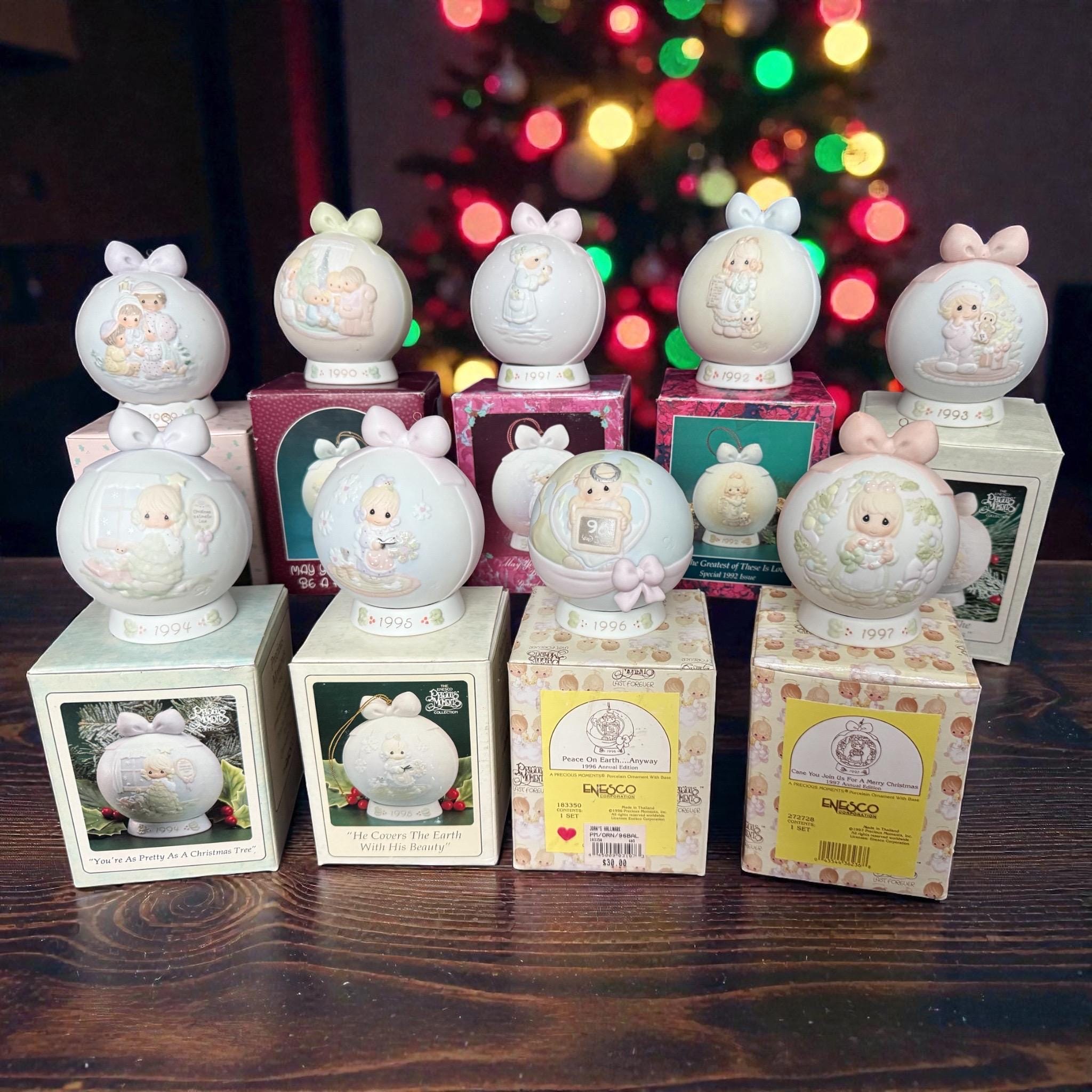 エネスコ　プレシャスモーメント　ヴィンテージ クリスマス 人形セット エネスコ プレシャス・モーメンツ - ハロー、そしてメリー・クリスマス