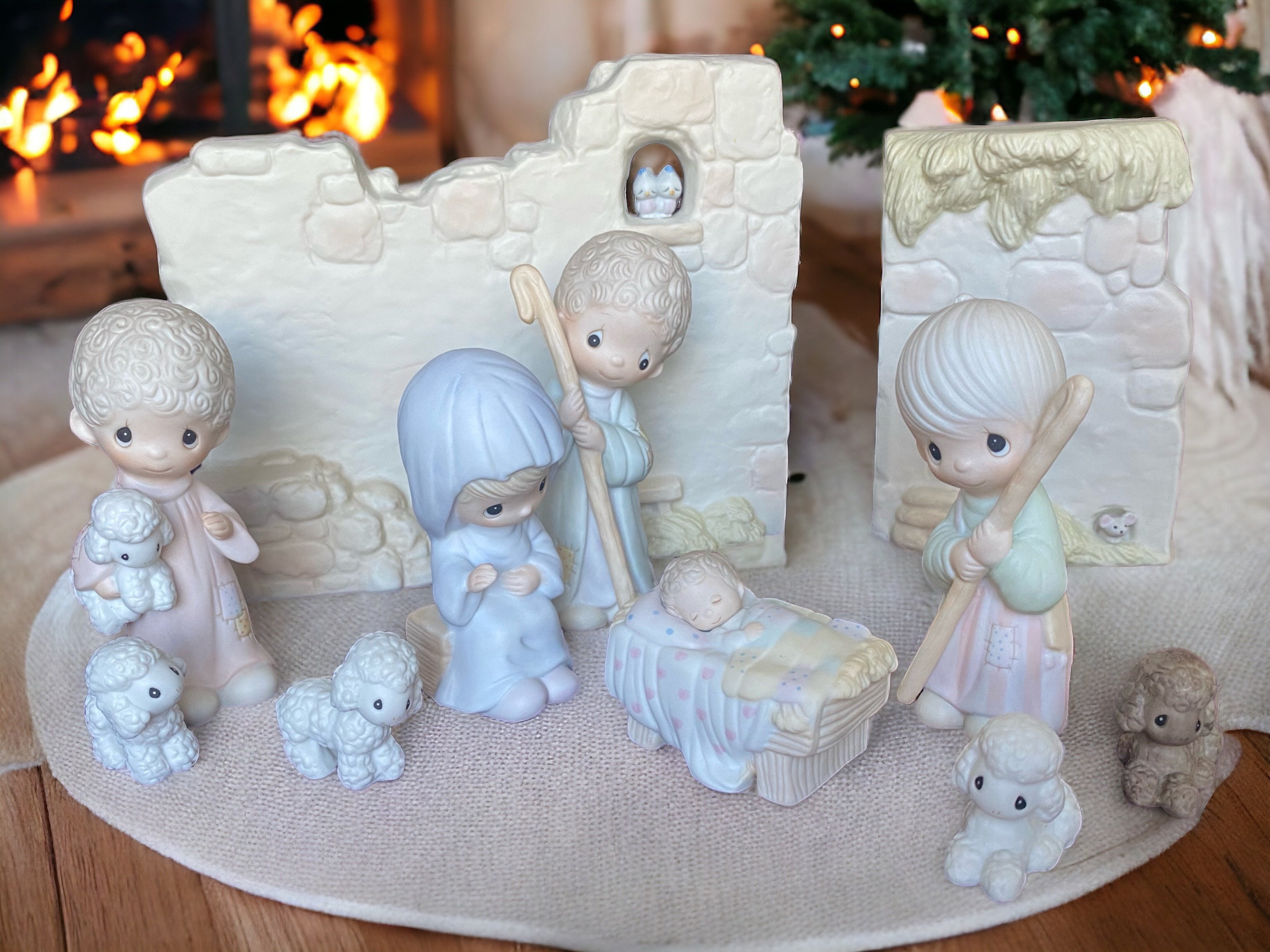 Vintage Precious Moments Nativity Set - Etsy