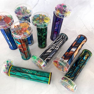 Patterned Kaleidoscope with Refillable Wheel (As a DIY Kit or Completed!)