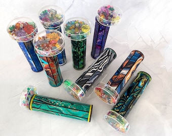 Patterned Kaleidoscope With Refillable Wheel (as a DIY Kit or