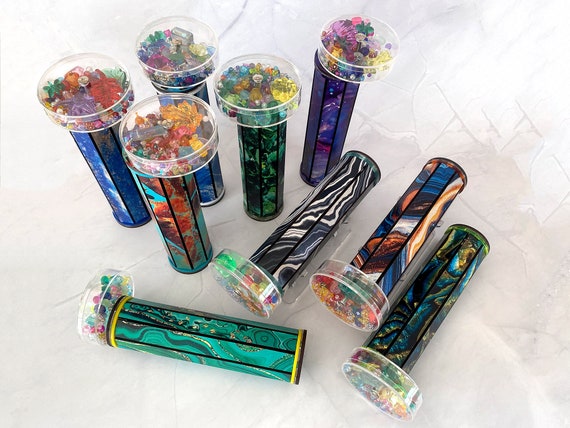Patterned Kaleidoscope With Refillable Wheel (as a DIY Kit or