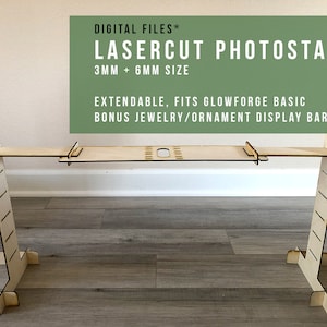 Soporte para fotos del producto de 3 mm y 6 mm (archivos digitales para corte por láser) ¡Excelente para Glowforge Basic!