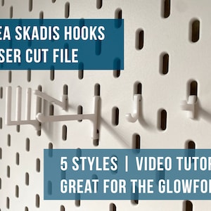 IKEA SKÅDIS Pegboard Hooks - Laser Cut File