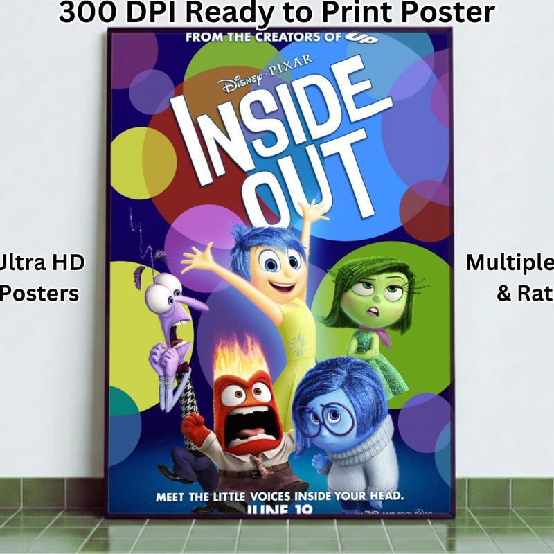 Inside Out Pixar Poster - Etsy