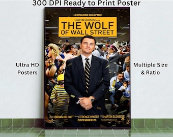 アートポスター THE WOLF OF WALL STREET The Wolf of Wall Street Movie Poster High Quality Glossy Print