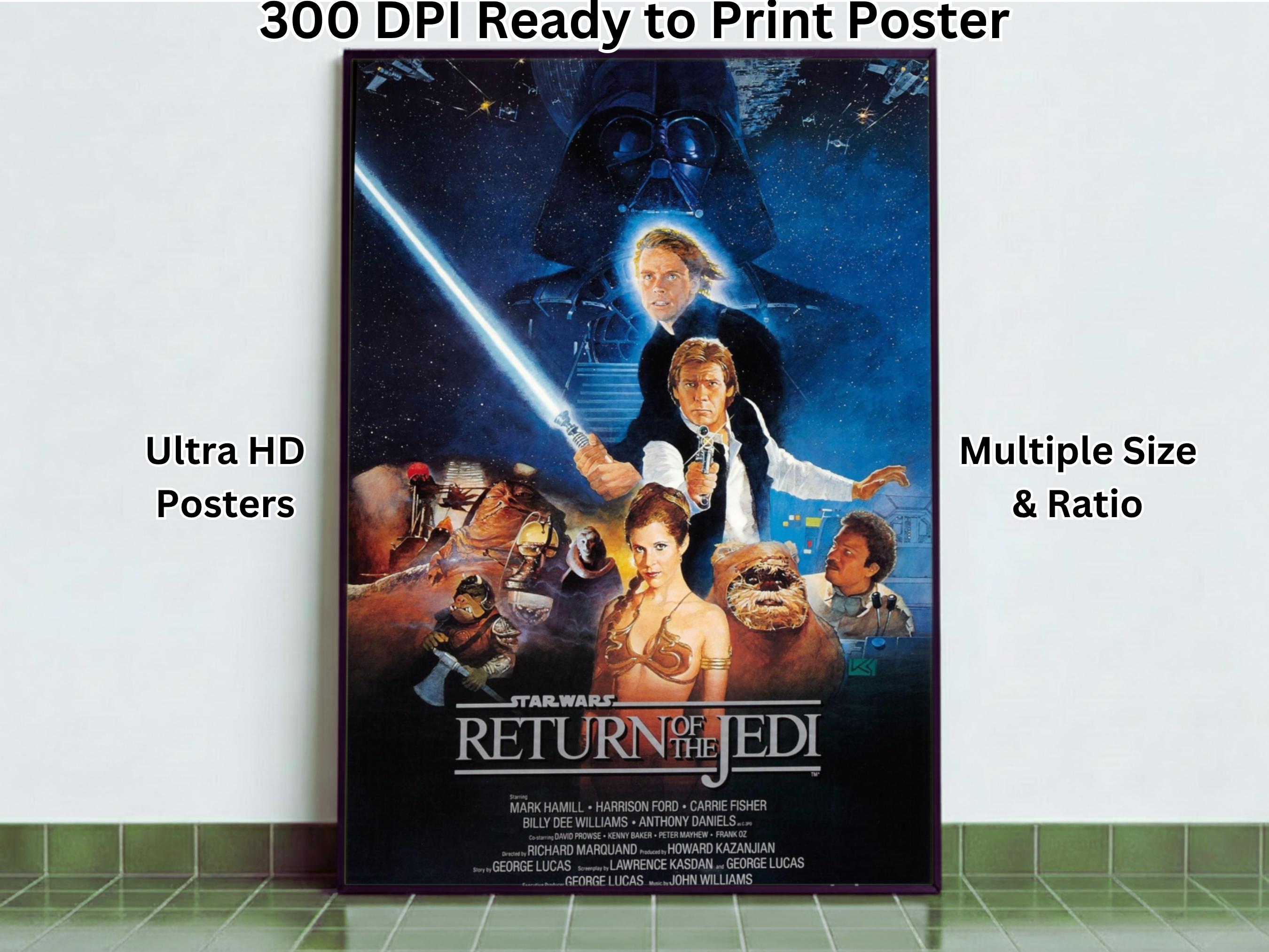 Star Wars Return of the Jedi Poster Minimalist Movie Print ∣ Digital ...