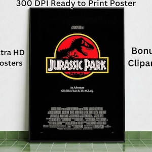 Jurassic park poster - Etsy 日本