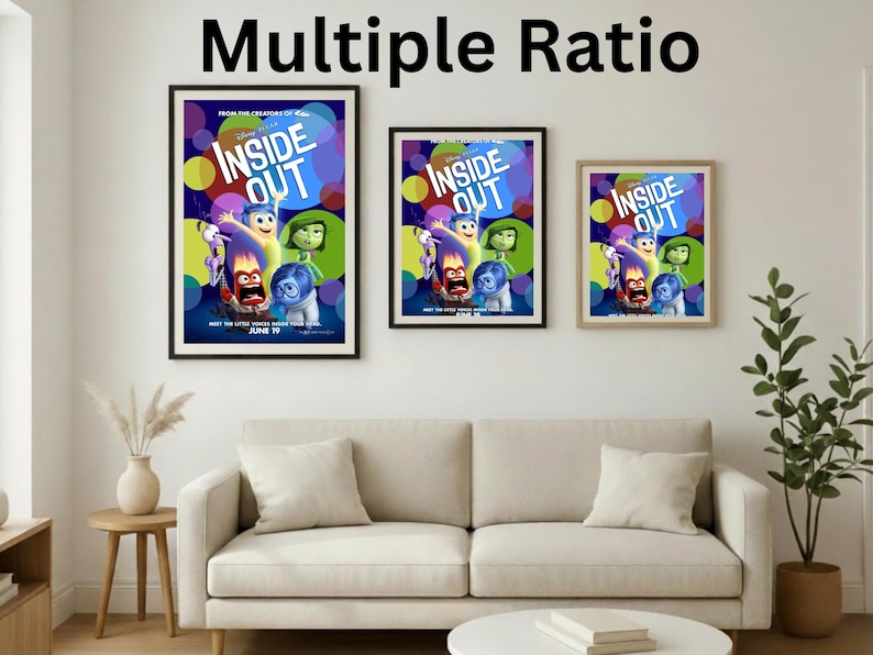 Inside Out Twitter Frame Inside Out Poster, Pixar Movie Wall Art, Animated Film Print, Digital ...
