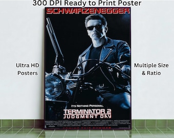Terminator 2 Judgment Day Movie Poster Original Vintage - Etsy