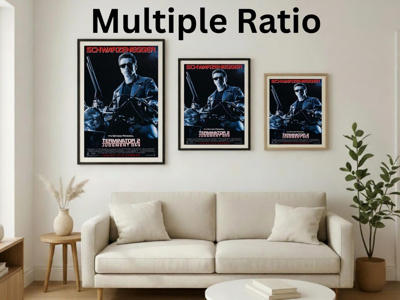 Terminator 2 Judgment Day Poster | Arnold Poster | Vintage Movie Poster ...