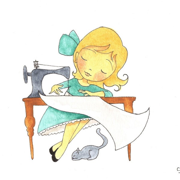 Magic Sewing Machine No. 2 - 7"x5" print
