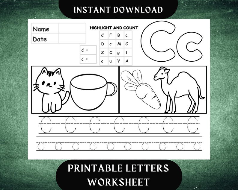 Alphabet Tracing and Coloring Worksheets | Upper Lower Case| All 26 ...