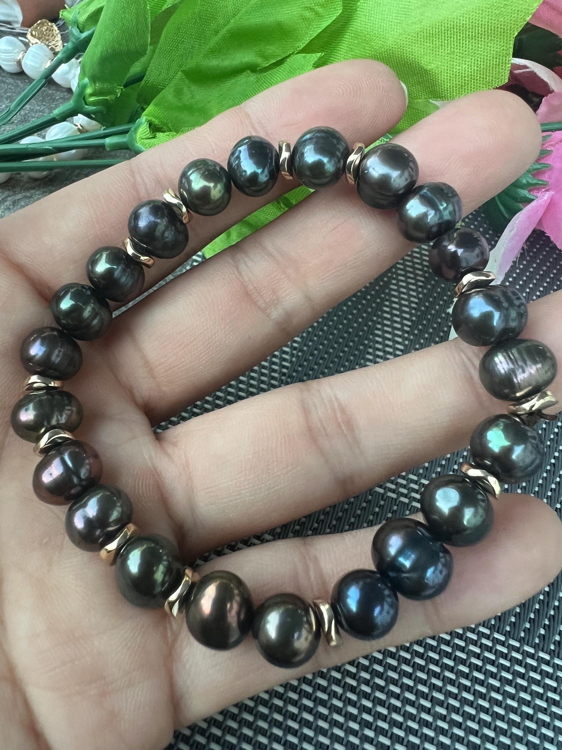 Black Pearl Bracelet - Etsy display picture 1