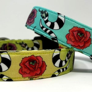 Sandworms Goth Dog Collar Size XS, S, M, L or XL