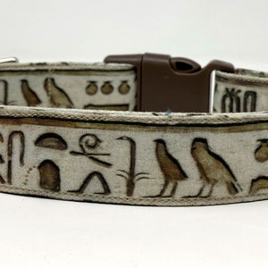 Hieroglyphics Dog Collar Size XS, S, M, L or XL
