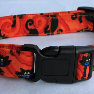 Scaredy Cats Halloween Dog Collar Comic Size XS, S, M or L