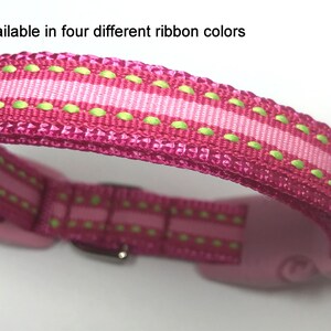 Striped Woven Ribbon Choice of 4 Colors Size XS or S