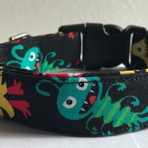 Monsters Dog Collar Size XS, S, M or L
