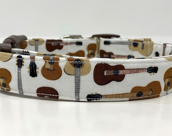 XS or S Acoustic Guitar Music Dog Collar