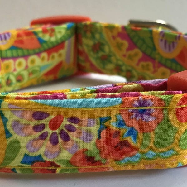 Bohemian Paisley Dog Collar Size XS, S, M or L