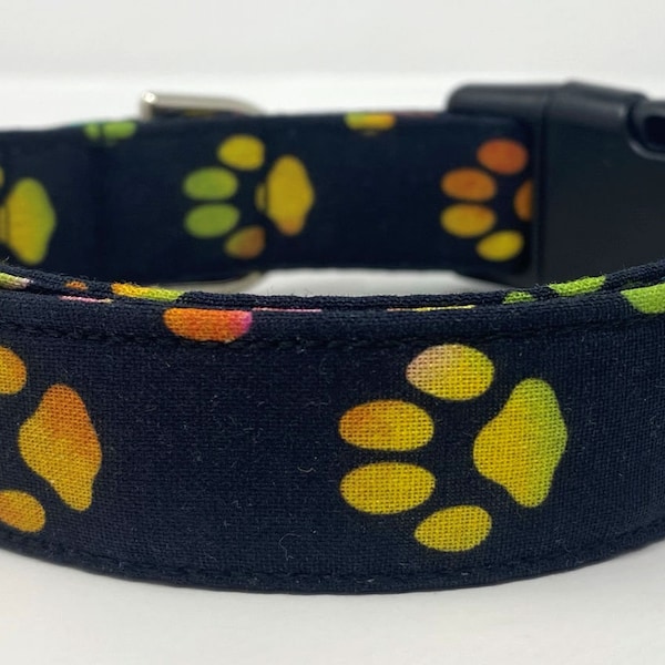 Paw Print Dog Collar Etsy