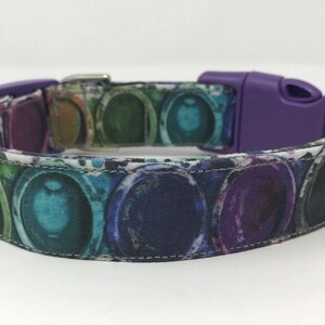 Watercolor Paint Palette Dog Collar Size XS, S, M or L