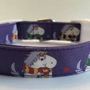 Wizard Unicorns Dog Collar Size XS, S, M or L