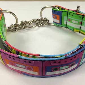 Cassettes retro Martingale o ajustable collar de perro tamaño M, L o XL