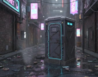 Cyber Punk Porto Potty w skali 1:12