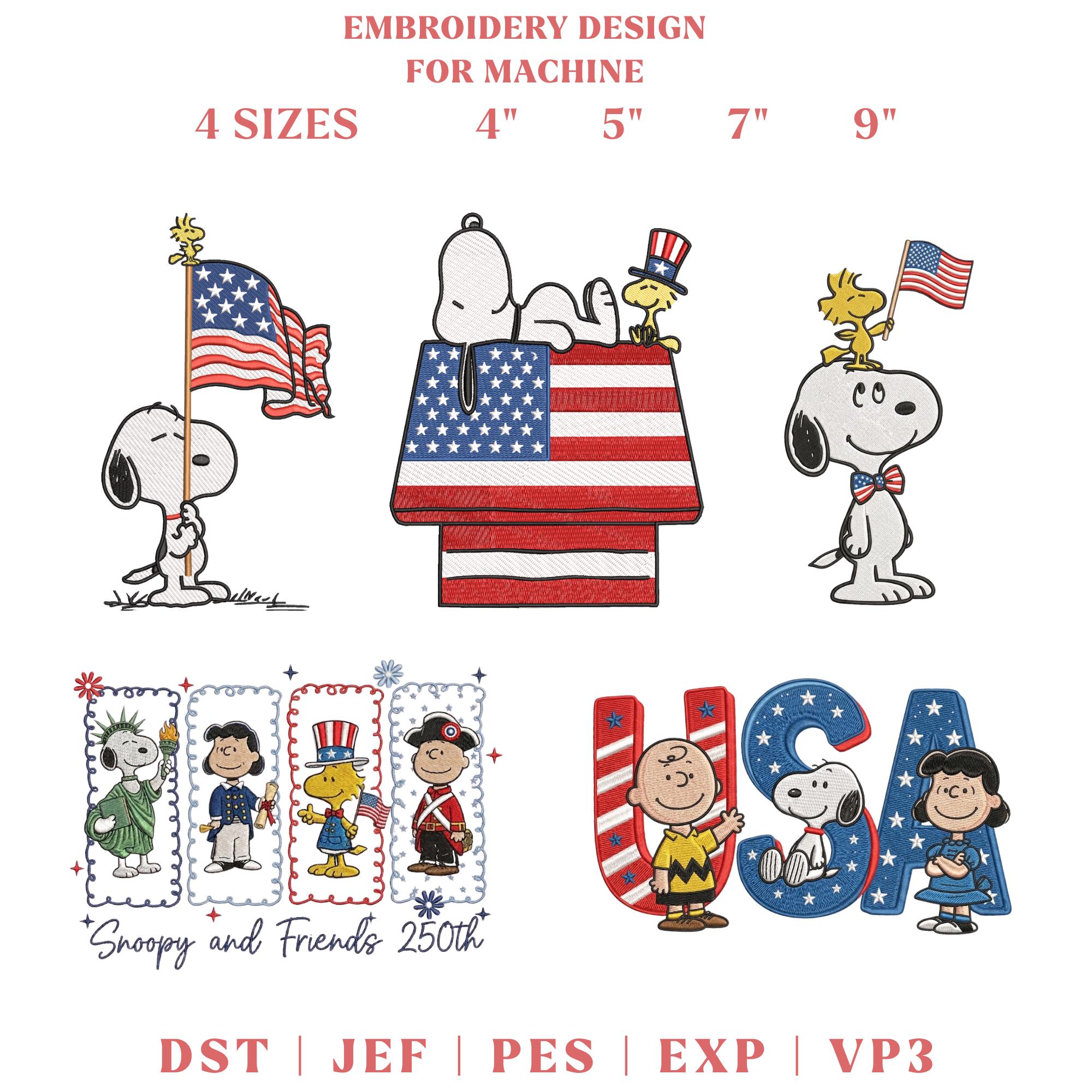 Snoopy Usa Flag - Etsy