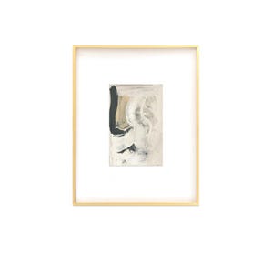 Original Abstract Fine Art Print, Black & White Monochrome Print (5x7)