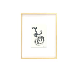 Original Abstract Fine Art Print, Black & White Monochrome Print (5x7)