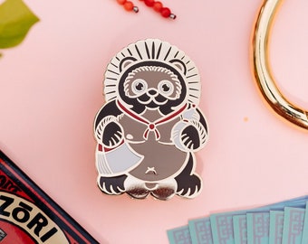 化け狸妖怪ピン - 日本の化けぞり本との限定コラボ - 日本の妖怪スピリット ハードエナメルピン - タヌキ狸