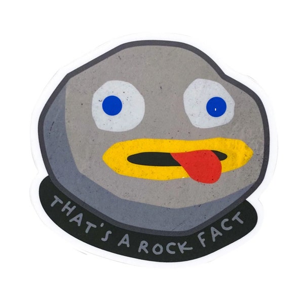 Over The Garden Wall - It's a Rock Fact -  Vinyl Waterproof STICKER Greg Wirt Rock Kawaii Cartoon Animation Fanart