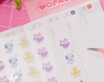 WORKOUT: grappige.cute.pretty stickervellenset