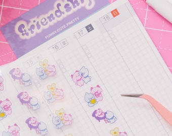 FRIENDSHIP - funny.cute.pretty set stickervellen planner