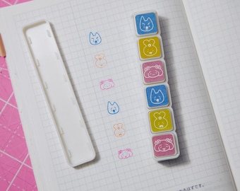 grappig schattig mooi - briefpapier met meerdere stempels - originele personages