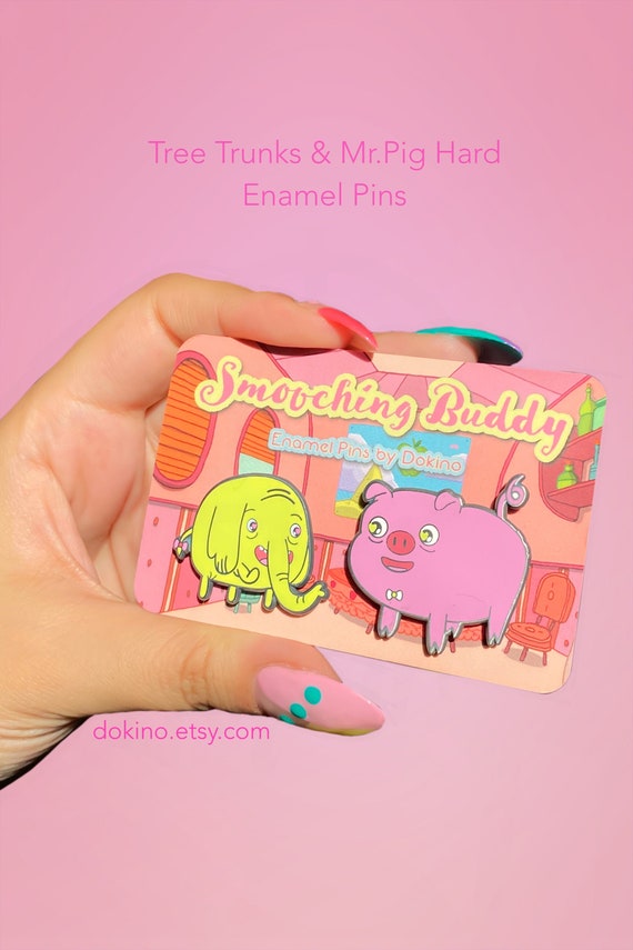 Adventure Time Tree Trunks And Mr Pig Enamel Couple Etsy