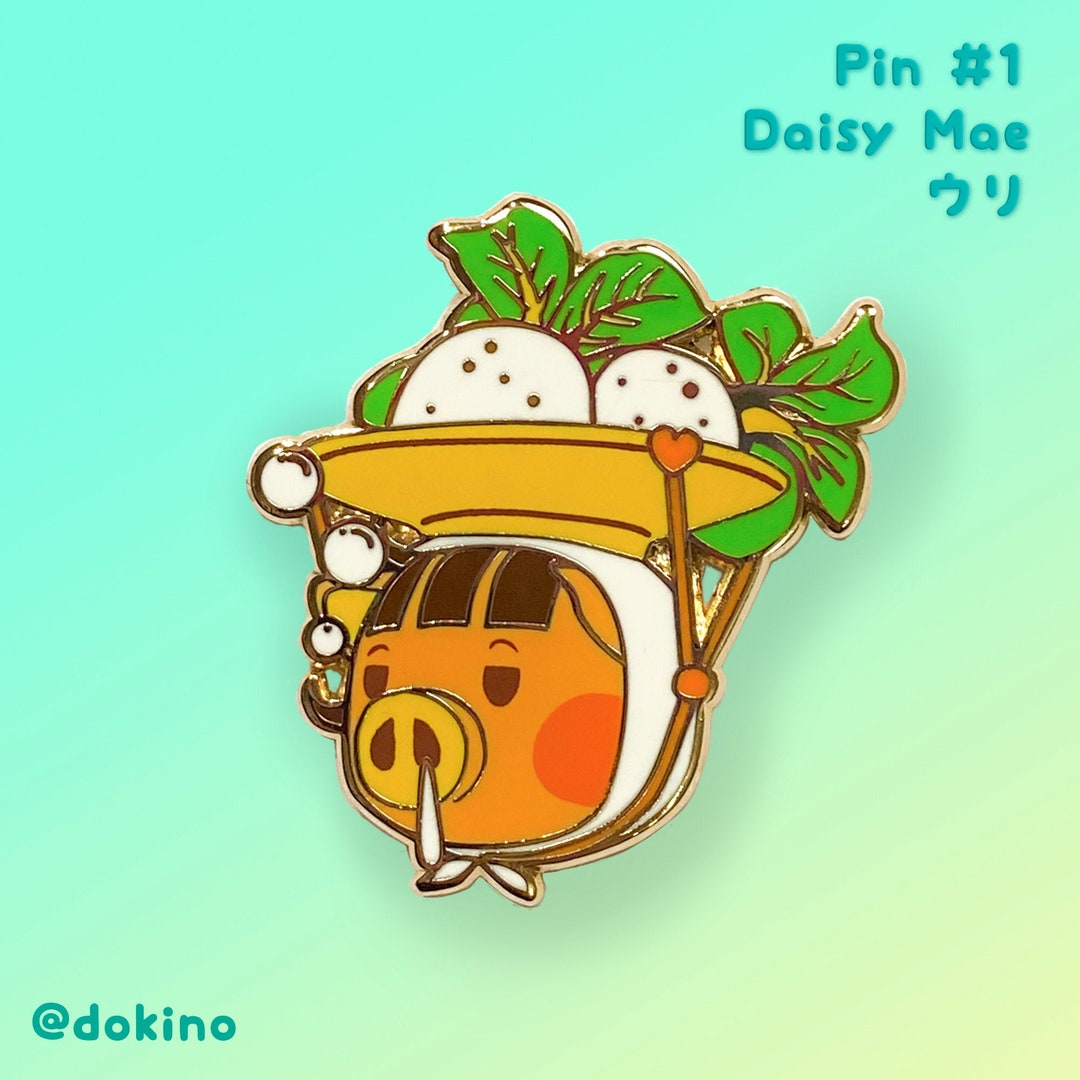 Animal Crossing Pin W. Bell Bag Daisy Mae Turnip Seller ACNH Etsy