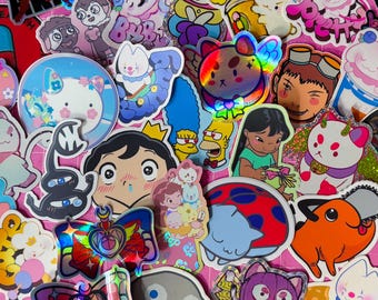 Mysterieus stickerpakket - Waterdichte en weerbestendige vinylstickers met fanart-illustraties