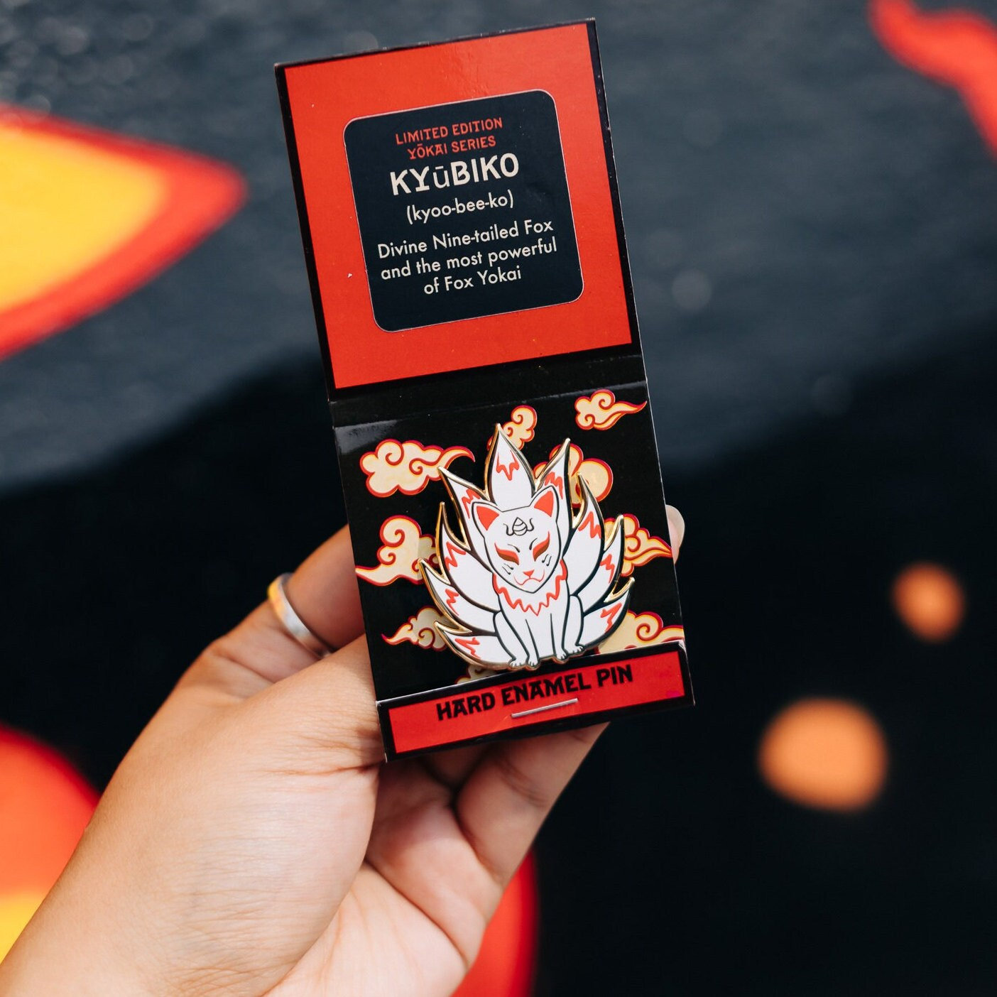 Kyubiko Yokai Pin - Limited Edition Collaboration With Bakezori