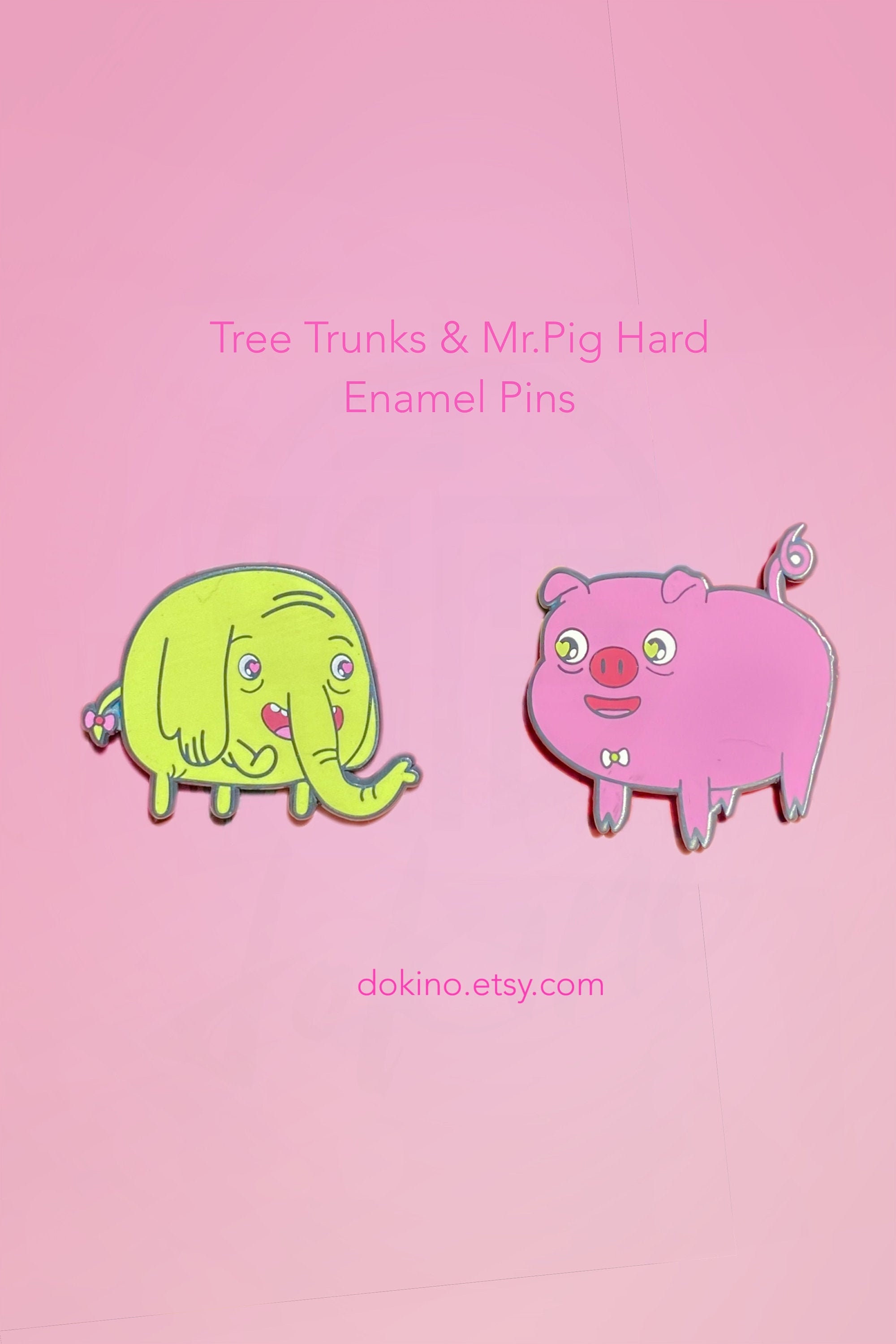 Adventure Time TREE TRUNKS and Mr.pig Enamel Couple Etsy