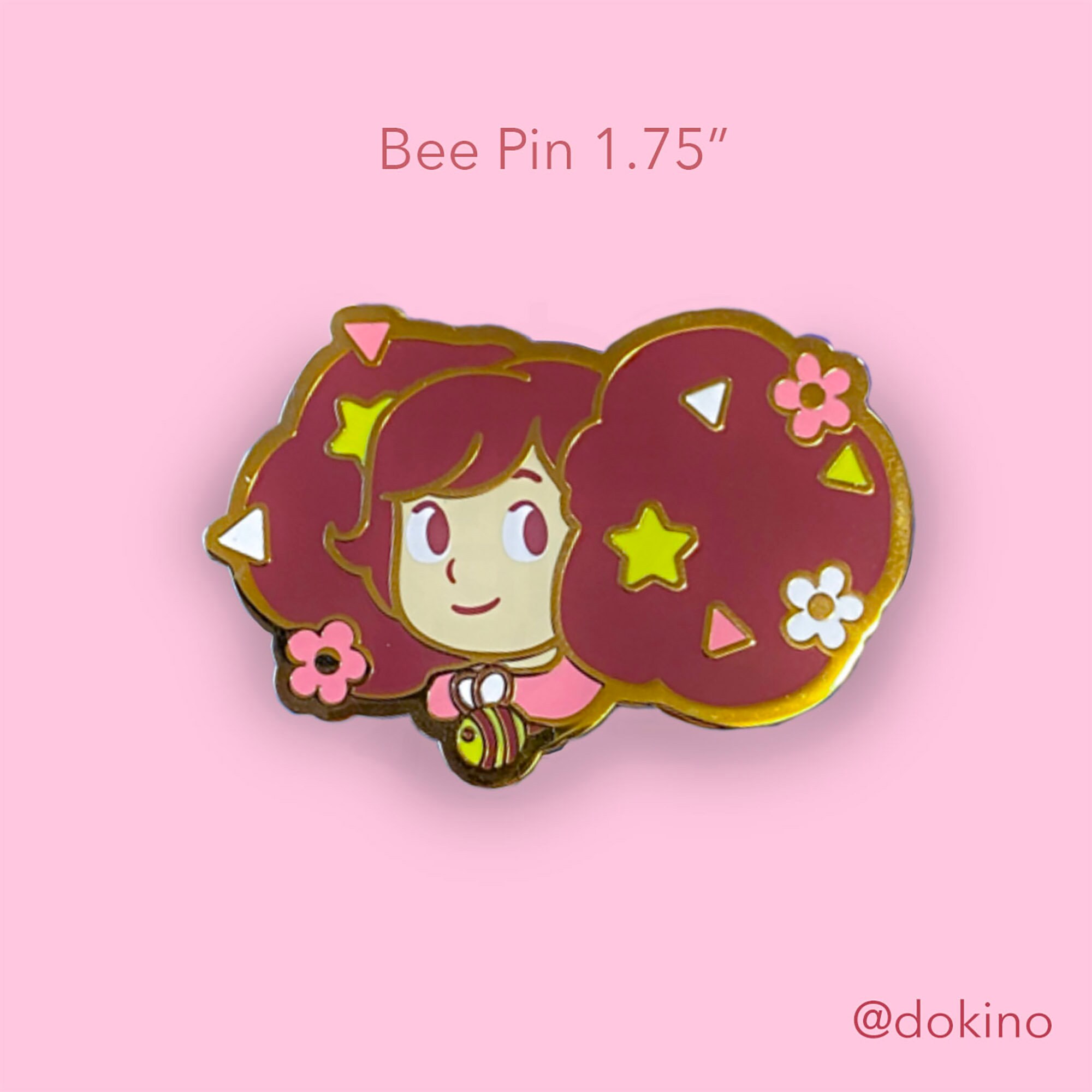 Bee and puppycat enamel pin